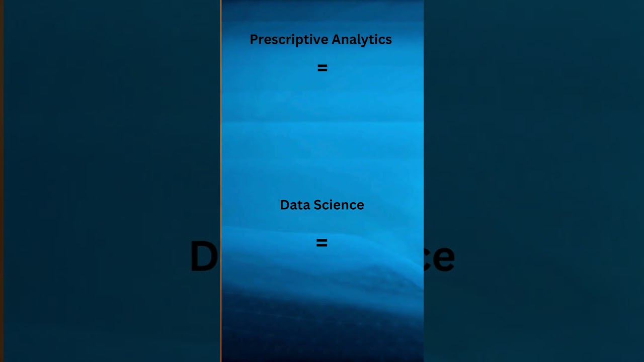 Prescriptive Analytics