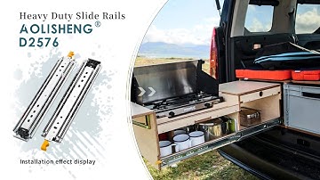 How to install AOLISHENG 500LB heavy duty lockable drawer slides D2576?