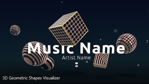 3D Geometric Shapes Visualizer - (How to make an Audio Visualizer and Audio Spectrum)