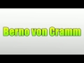 Berno von Cramm の動画、YouTube動画。