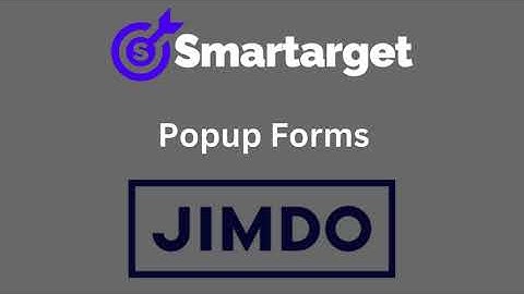 How to add Popup Forms on your Jimdo website [Tutorial]