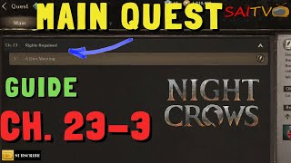 CH 23-3 FULL QUEST GUIDE KILL ANGEL AND MASERATI | NIGHT CROWS GLOBAL | FREE TO PLAY TIPS ONLY