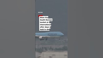 See the moment detained South Korean workers return home