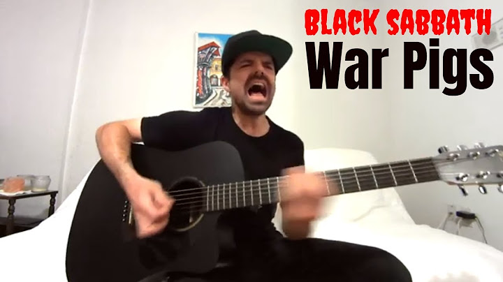 War Pigs Acoustic version - Acoustic performance video thumbnail