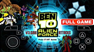 Ben 10 Alien Force: Vilgax Attacks | Full Game | Walkthrough | PSP | PPSSPP Emulator Android Mobile