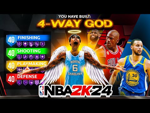 NEW "4-WAY GOD" BUILD IS THE BEST BUILD IN NBA 2K24! *NEW* BEST GAME BREAKING BUILD IN NBA 2K24