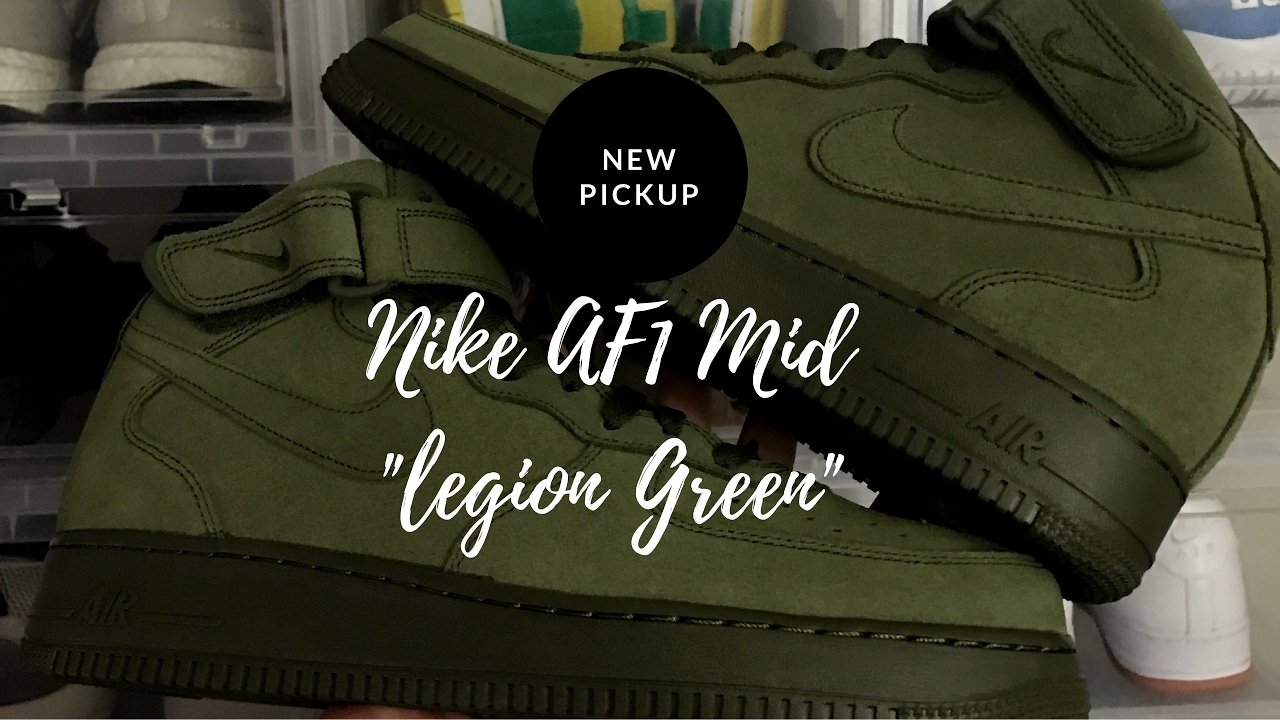 nike air force 1 mid legion green