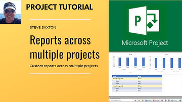 How to create reports across multiple projects using Microsoft Project