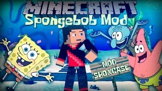 Minecraft: SPONGEBOB MOD  (Spongebob Characters, Spatula and More!) Mod Showcase