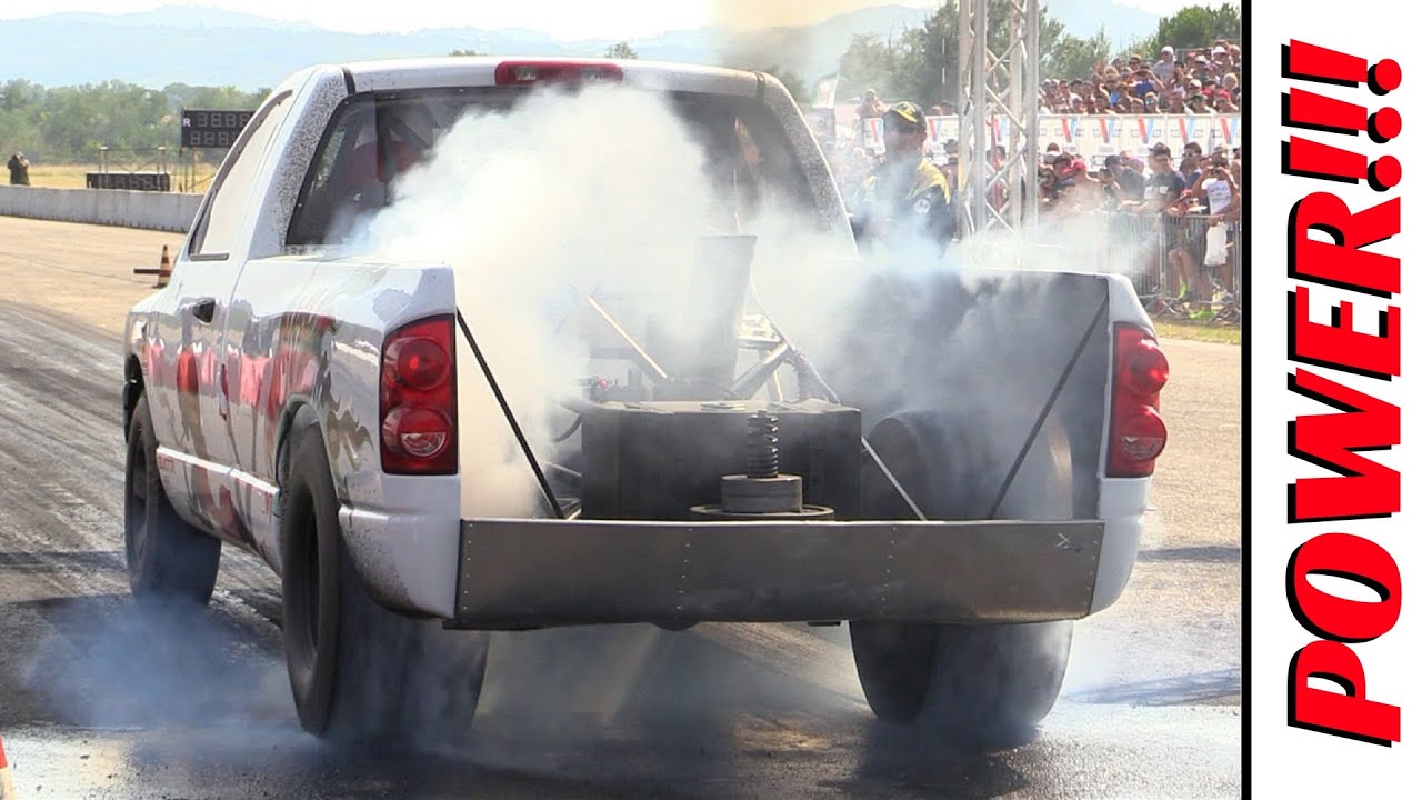 POWER!!! - Pick-Up Drag Racing! - 13° Hills Race Rivanazzano 2016 ...