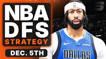 NBA DFS Strategy Friday 12/5/25 | DraftKings & FanDuel NBA Lineup Picks