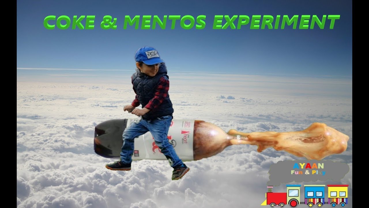 COKE AND MENTOS EXPERIMENT FOR KIDS - YouTube