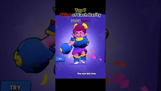 Top 7 Epic Skins #brawlstars #skins #transition #ranking #supercell #shorts