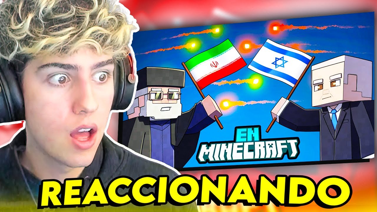 HASVIK REACCIONA A ISRAEL VS IRAN EN MINECRAFT XD