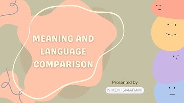 Meaning and Language Comparison (MEETING 8) by Niken Ismarani for Final Exams