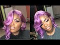 Marilyn Monroe Purple Quick Weave Bob (Lace Frontal) | HOT GIRL SUMMER