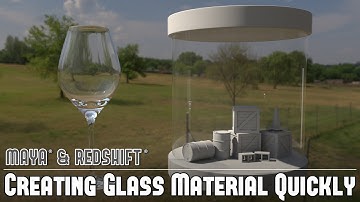 Redshift w/Maya #7: Redshift Materials - Creating and Rendering Glass Surfaces Quickly