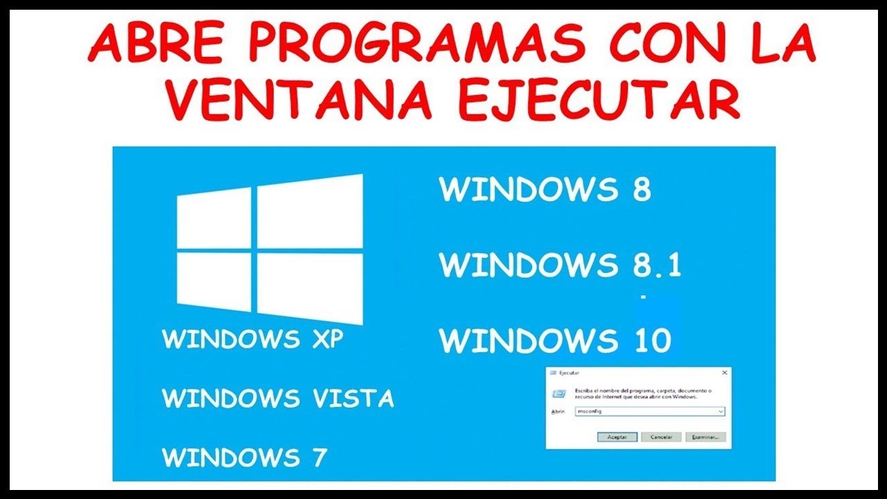 Comando de Windows Para que sirve el comando Ejecutar de Windows 2020