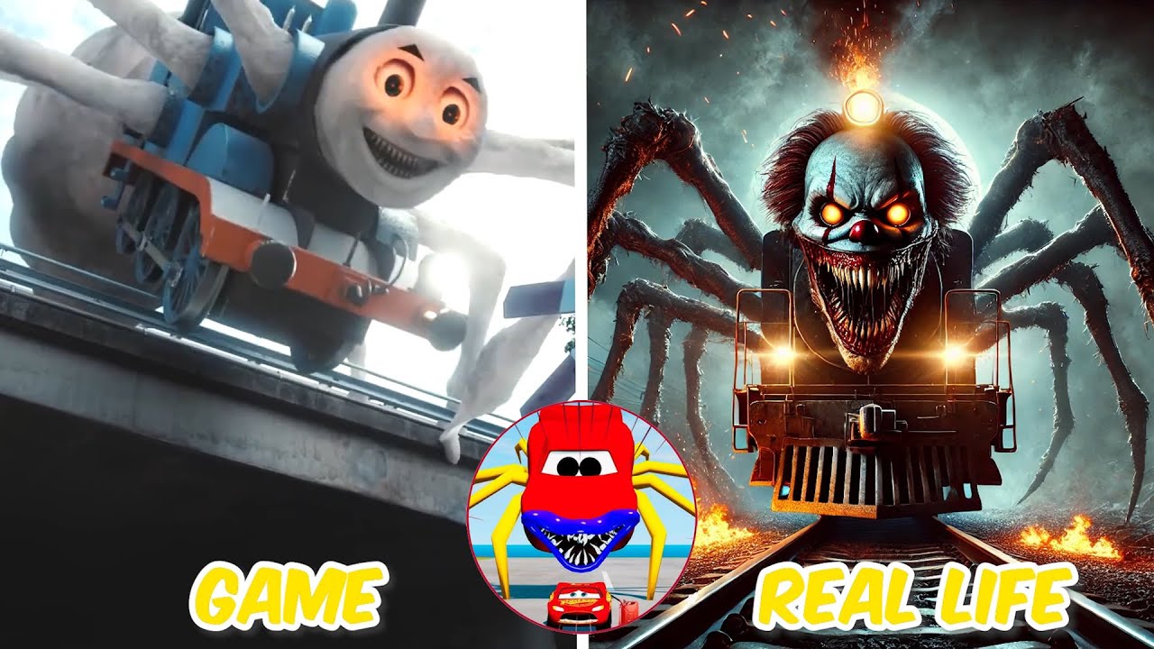Thomas Train Spider Eater Monster Rampage! | All Eater Monster | Tiles Hop EDM Rush
