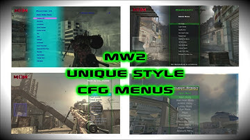 Mw2 CFG [Patch + Backup] Unique Style Menus