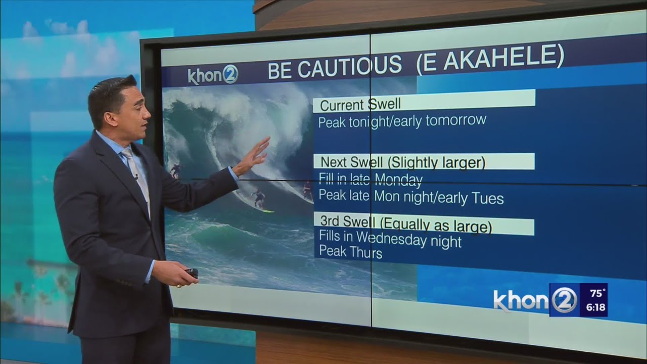 High Surf Warning remains in effect for all islands - YouTube