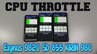 Exynos 9820 Vs Snapdragon 855 Vs Kirin 980 Cpu Throttling Testantutu Comparison 2019