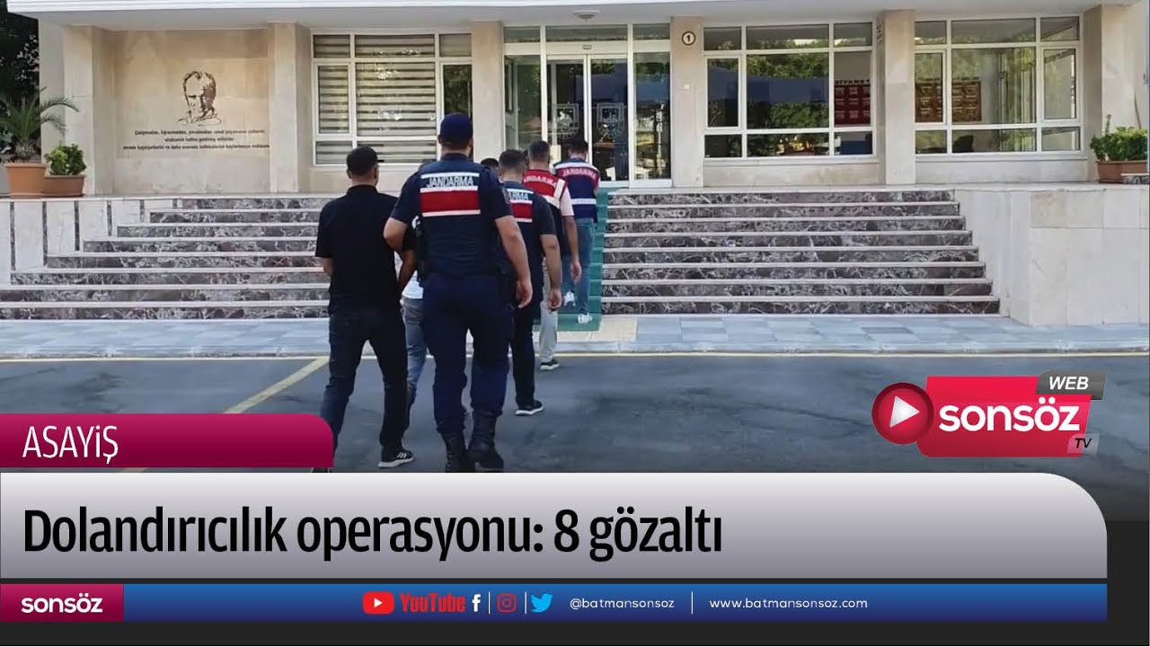 Dolandırıcılık operasyonu: 8 g&ouml;zaltı