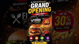 🍔 Fast Food Menu Design | Eye-Catching Restaurant Poster 🔥 look at the discription 📈 Comment