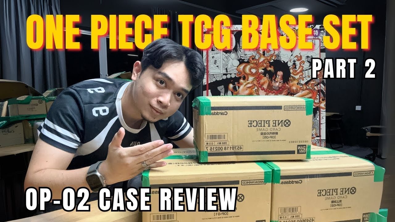One Piece Card Game OP-02 Case Unboxing and Review ! Manga Ace