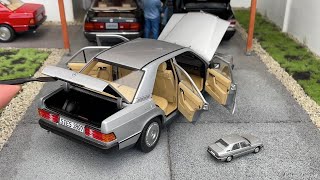 1:18 MercedesBenz W201 190E, Astral silver  Norev [Unboxing]