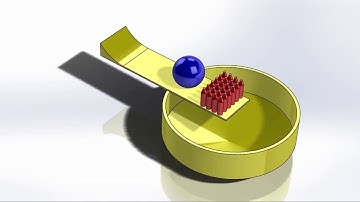 Ball Hit to Bottles in SolidWorks Motion Analysis | Siddharth Rami