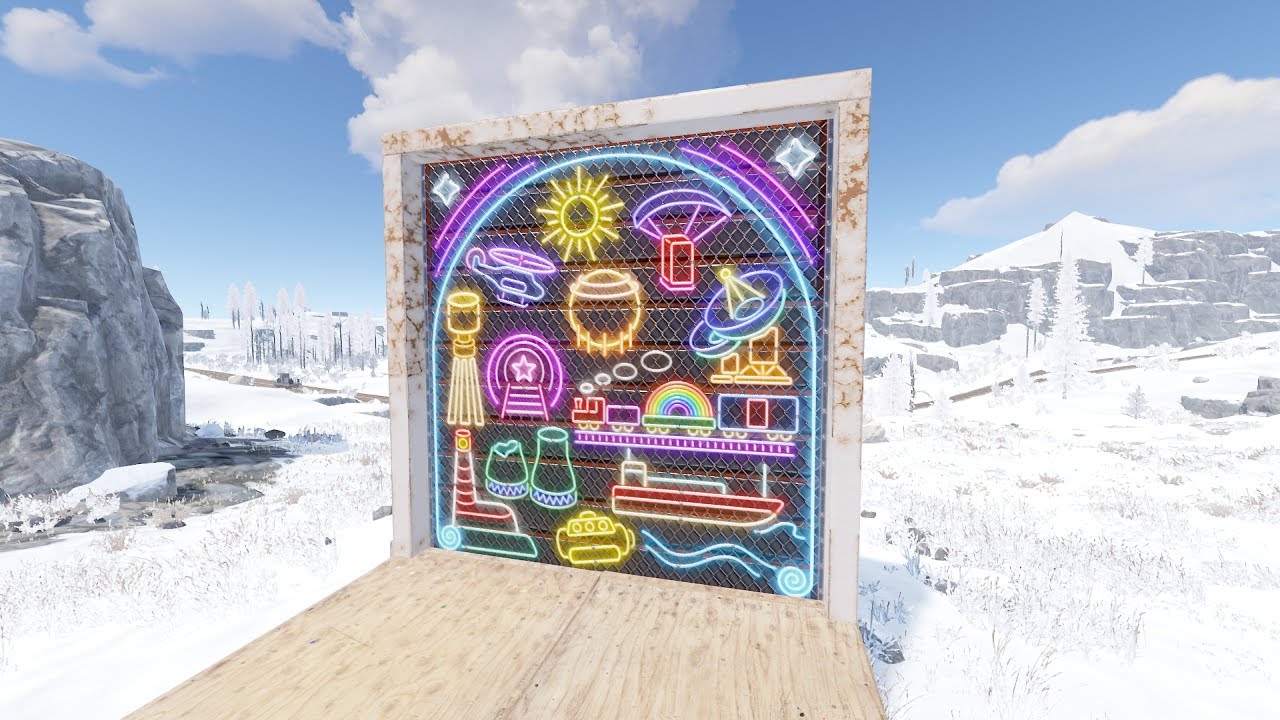 RUST SKIN SPOTLIGHT Neon Vibes Garage Door 3 29 YouTube RUST SKIN SPOTLIGHT Neon Vibes Garage Door 3 29 YouTube