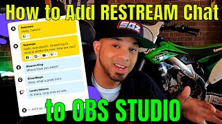 How To Add Live CHAT in OBS Studio - RESTREAM.IO