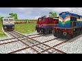 Three Track Branched Diamond  Railroad Crossing – Crossing Same Track | Train Simulator