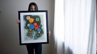 Invin Art Framed Streched Canvas Giclee Print Vertiefte Regungdeepened Impulse By Wassily Kandinsky