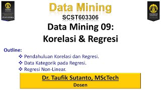 Data Mining 09 - Correlation & Regression Analysis (3/3)