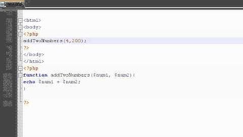PHP Tutorial Video 8: Creating and Implementation of Functions (Functions Part 2)