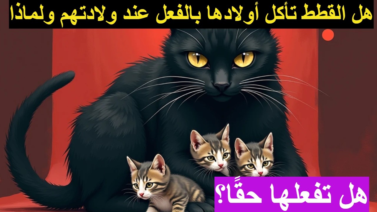 هل القطط تأكل أولادها بالفعل عند ولادتهم ولماذا