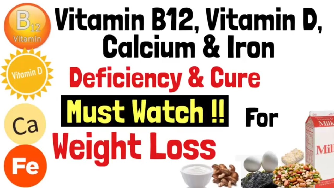 Vitamin B12, Vitamin D, Calcium & Iron Deficiency and Cure | Best Food  Sources | Weight Loss - YouTube