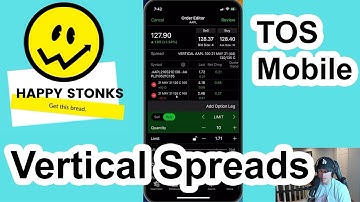 How to Set Up Vertical Option Spreads in TOS Mobile | Tutorial