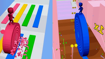 Layers Roll Gameplay All Levels iOS,Android Walkthrough Mobile Game New Alltrailer Mix Level 22-23