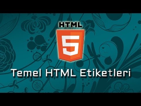HTML5 - Temel