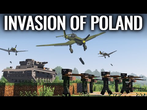 World War 2 in Minecraft –  INVASION OF POLAND