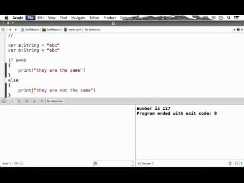 Comparing Strings in Swift