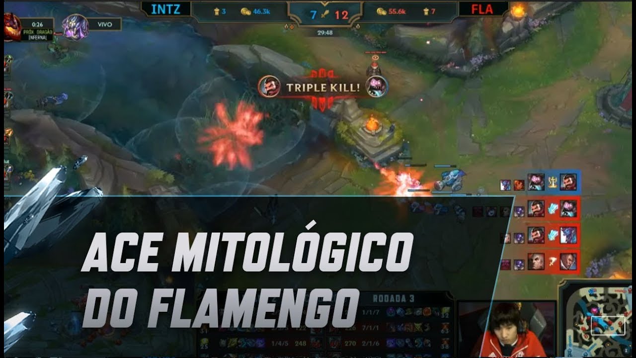 lol esports br assista ao vivo CBLoL 2018 - Ace mitológico do Flamengo Esports!