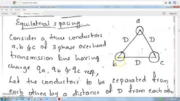 Module-2-Capacitance for 3 phase equilateral spacing