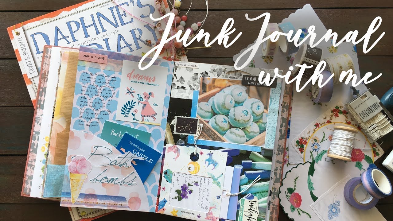 Daphne's Diary Journal with me | Junk Journaling Process S2:E3 | DD ...