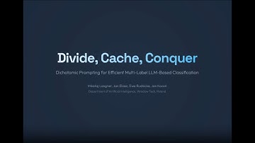 Mikołaj Langner - Dichotomic Prompting for Efficient Multi-LabelLLM-Based Classfication