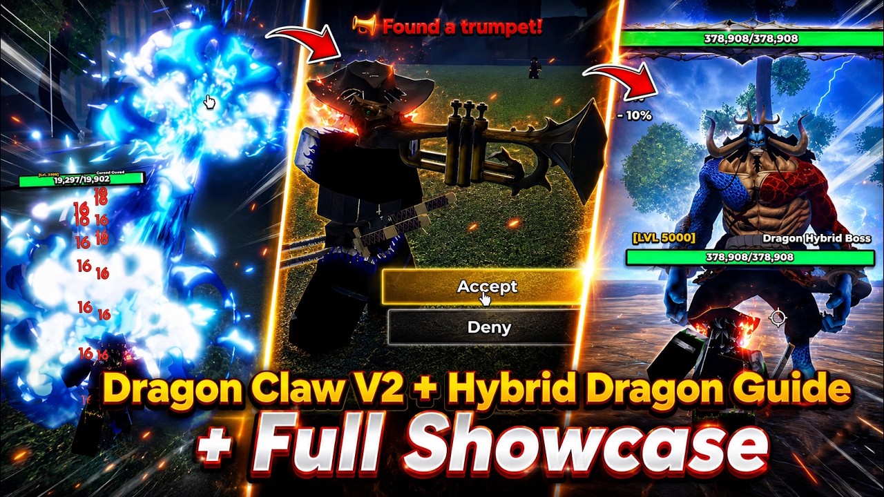 NEW Dragon Claw V2 + Hybrid Dragon FULL Guide! (Awaken Quest +