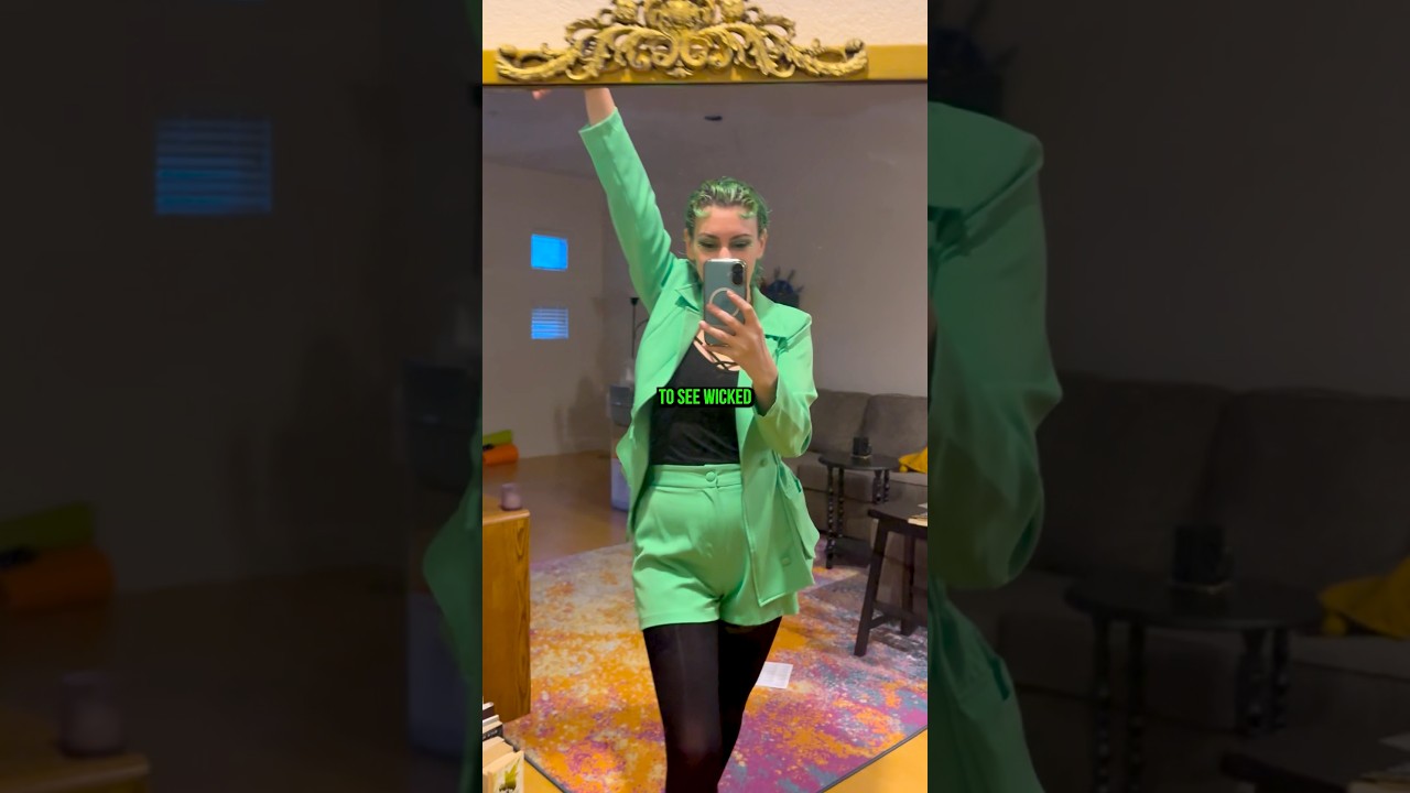 🤯 can you BELIEVE what I found at Goodwill to go see WICKED?! 🤯 #thrifthaul #thriftfinds #wicked